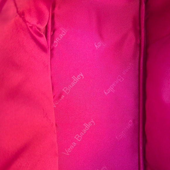 Vera Bradley Pink Quilted Shoulder Bag Glossy Design - Picture 5 of 5